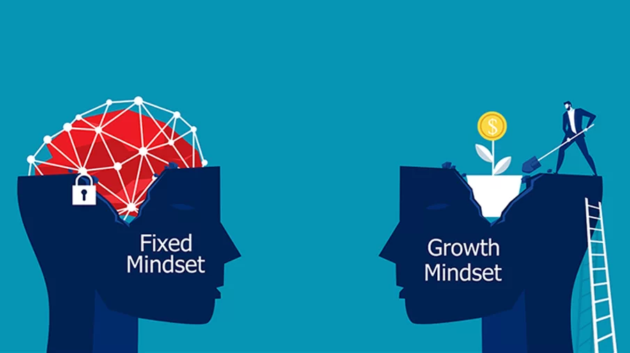 Photo of fixed and growth mindset